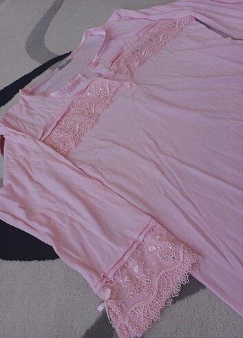 Flz pijama Hamile lohusa gecelik 
