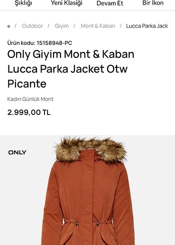 ONLY kadın mont - Görsel 6