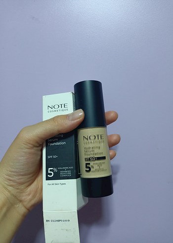 Beden Renk Note Nemlendirici Fondöten SPF 50+ Bej