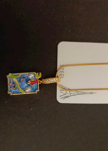 Uzun Zincir Detaylı Renkli Bohem Kadın Kolye - Görsel 2