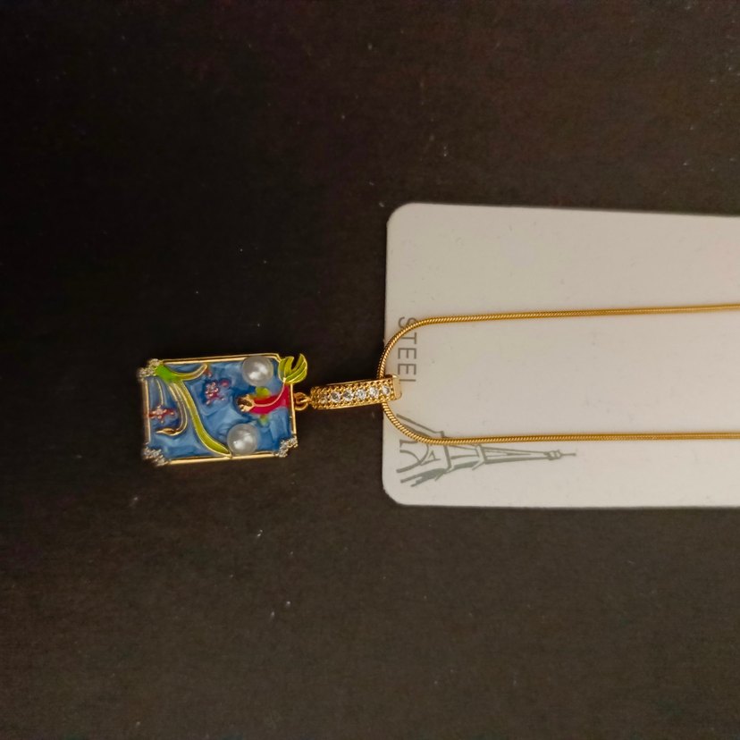 Uzun Zincir Detaylı Renkli Bohem Kadın Kolye - Görsel 2