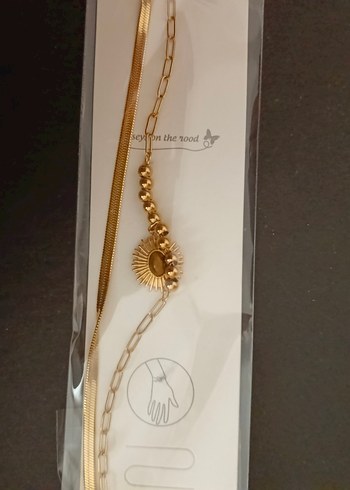 Zincir Detaylı Uzun Bohem Kadın bileklik - Görsel 2