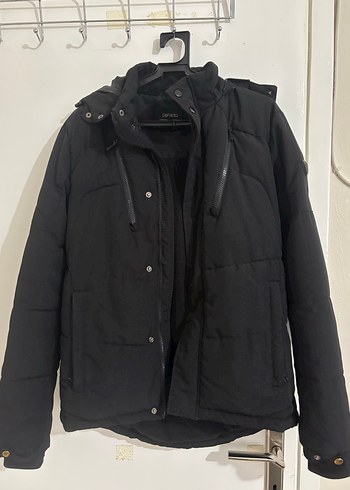 Erkek Kapüşonlu İçi Polarlı Mont - Görsel 2