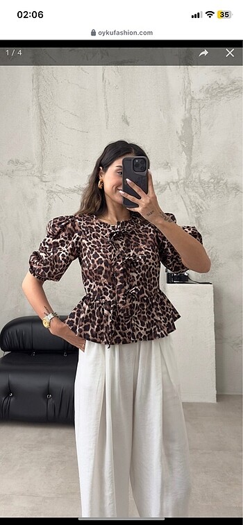 Zara Leopar gömlek