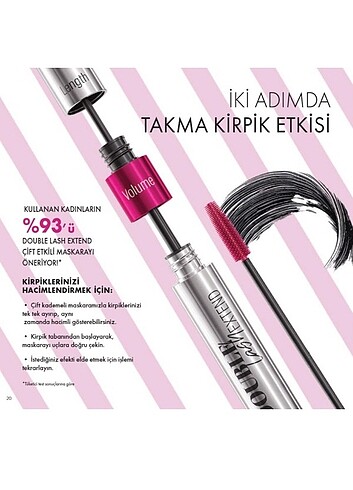 Farmasi Çift kademeli maskara