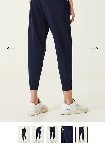 Kadın Beyaz Pamuklu Rahat Kesim Eşofman - Görsel 2