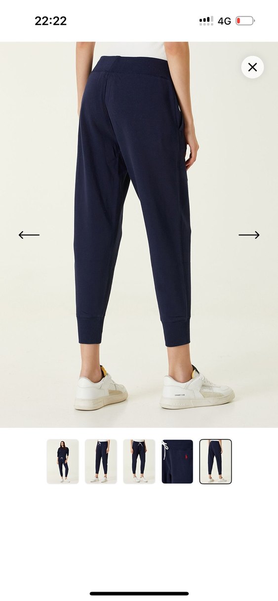 Kadın Beyaz Pamuklu Rahat Kesim Eşofman - Görsel 2