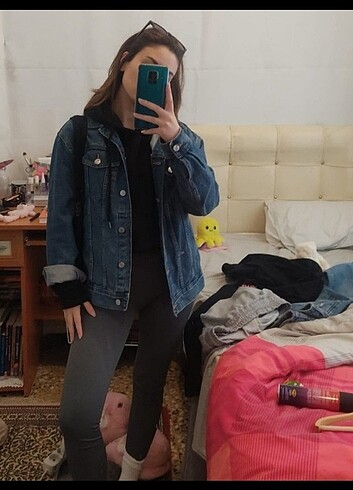 s Beden mavi Renk H&M kot ceket
