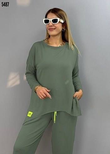 Diğer Kadın Haki Oversize Eşofman Takımı