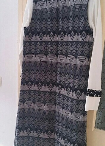 Yelekli tesettür tunik - Görsel 2