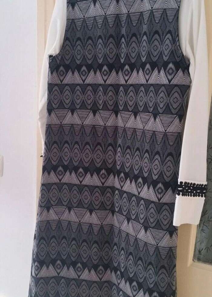 Yelekli tesettür tunik - Görsel 2