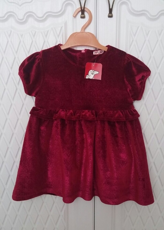 Kadife elbise - Görsel 2