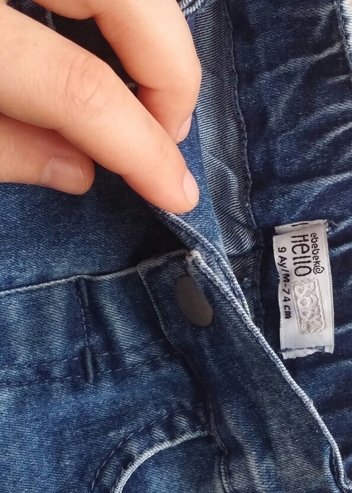 Kız bebek jean pantolon - Görsel 3