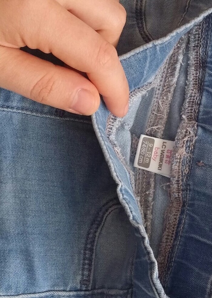 Kız bebek jean pantolon - Görsel 2