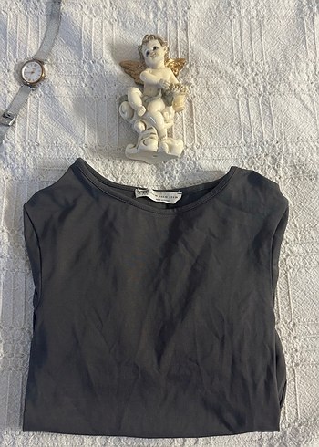 Gri Kadın Bluz - Görsel 2