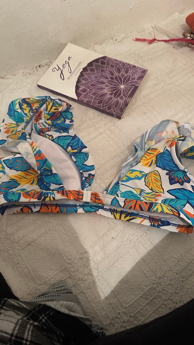 Renkli Bohem Tarzı Mini Bikini Üstü - Görsel 3