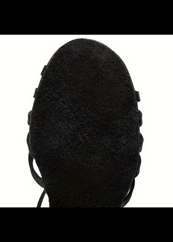 Siyah Tokalı İnce Topuklu Kadın Dans Ayakkabısı - Görsel 4