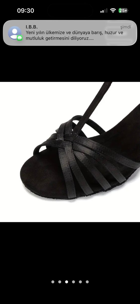 Siyah Tokalı İnce Topuklu Kadın Dans Ayakkabısı - Görsel 3