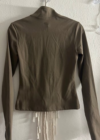 H&M Fermuarlı Yüksek Yakalı Kadın Spor Ceket - Görsel 2