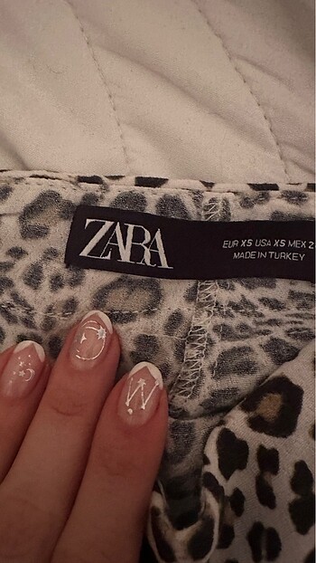 Zara Leopar zara şort etek