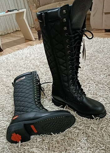 39 Beden siyah Renk HARLEY DAVIDSON 39 NUMARA SIFIR ÇİZME