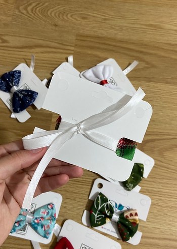 Renkli Bağlamalı Fiyonk Tokaları - Görsel 4