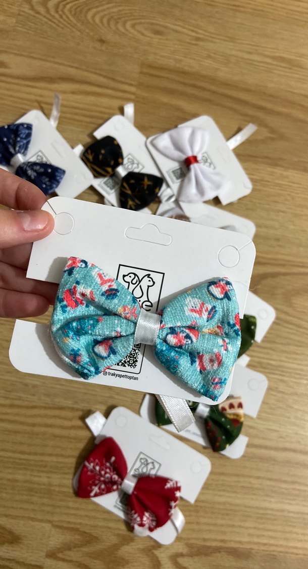 Renkli Bağlamalı Fiyonk Tokaları - Görsel 3