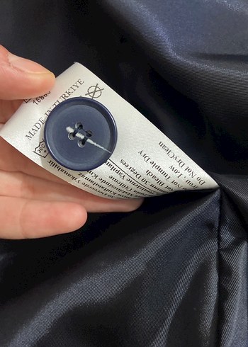 Kadın lacivert Çizgili Kısa Blazer Ceket - Görsel 7