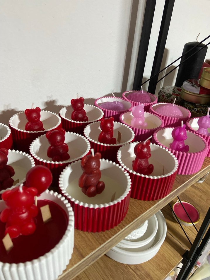 Renkli Ayıcık Figürlü Mumlar - Görsel 2