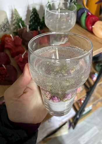 Camda Beyaz Kokulu Mumlar JEL MUM MİS VANİLYA KOKULU - Görsel 3