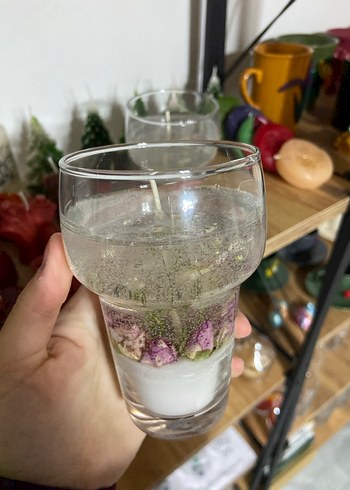 Camda Beyaz Kokulu Mumlar JEL MUM MİS VANİLYA KOKULU - Görsel 2