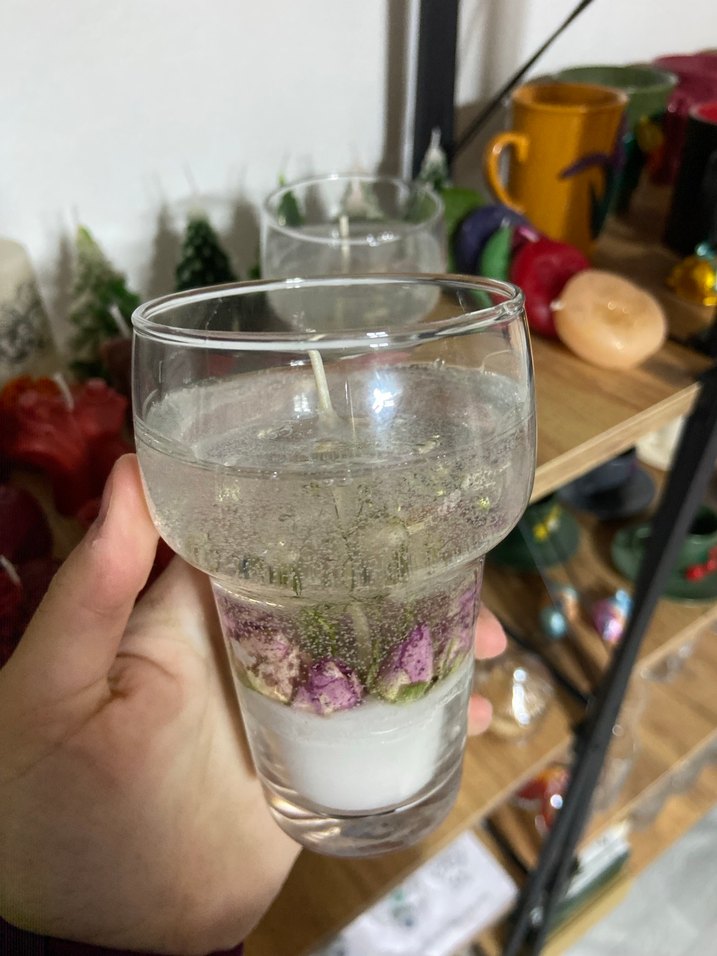 Camda Beyaz Kokulu Mumlar JEL MUM MİS VANİLYA KOKULU - Görsel 2