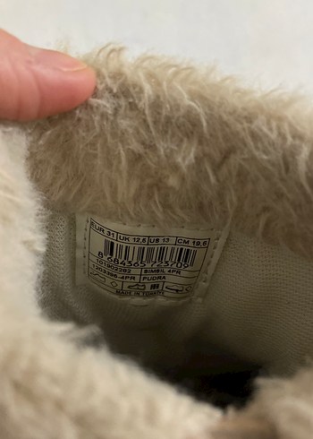 Kız Çocuk Bej Kürk Detaylı Bot - Görsel 2