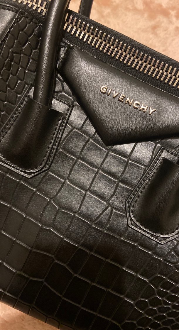 Siyah Deri Yılan Desenli Buckle'lı Kadın Çanta - Görsel 3