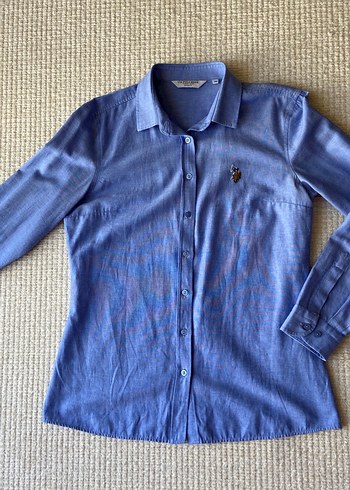 U.S. Polo Assn. Kadın Mavi Gömlek