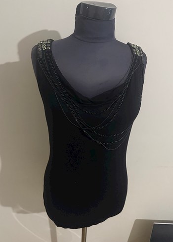 Siyah Gotik Zincir Detaylı Kadın Body Chain - Görsel 2