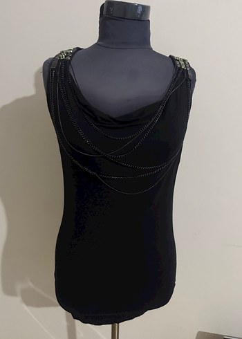 Siyah Gotik Zincir Detaylı Kadın Body Chain - Görsel 7