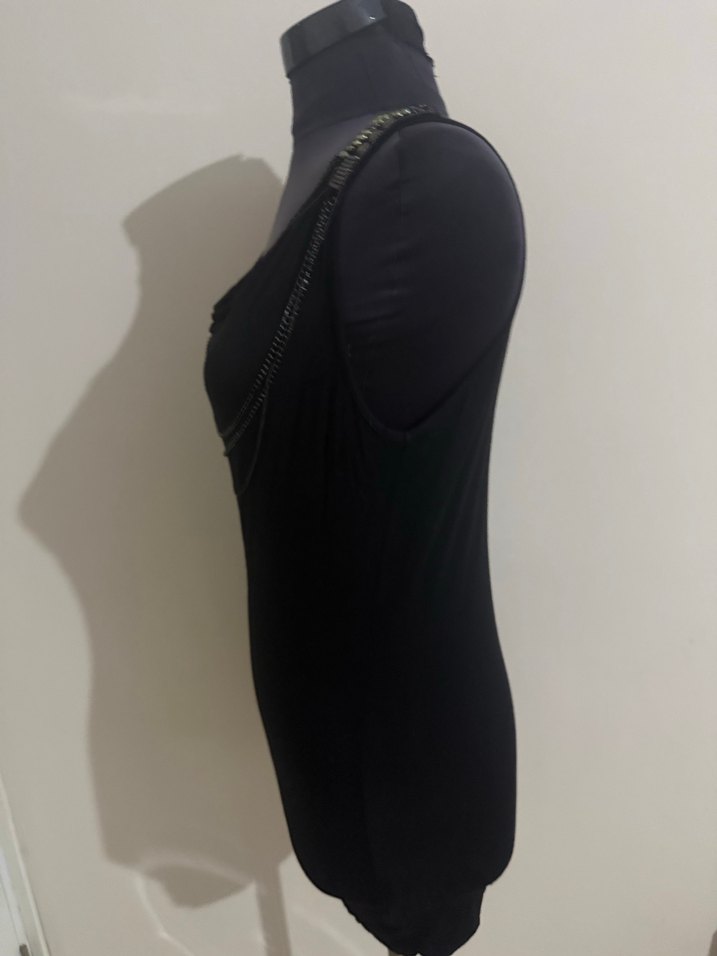 Siyah Gotik Zincir Detaylı Kadın Body Chain - Görsel 4