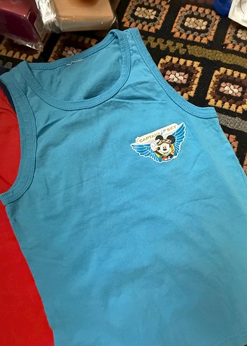 Renkli Baskılı Erkek Çocuk Atlet - Görsel 3