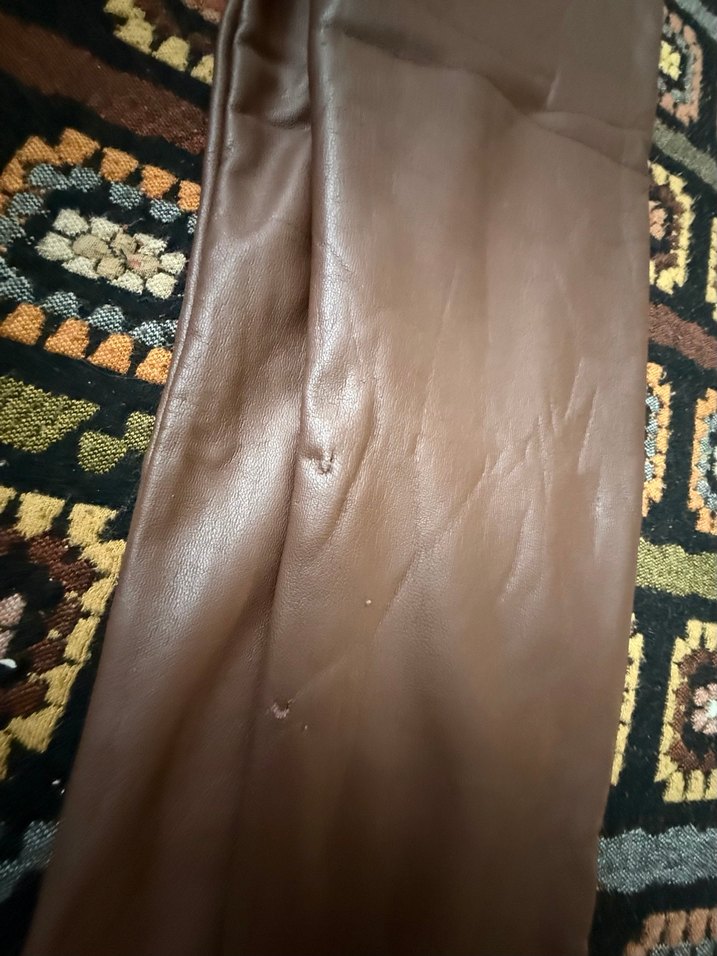 Kız Çocuk Deri Tayt - Görsel 5