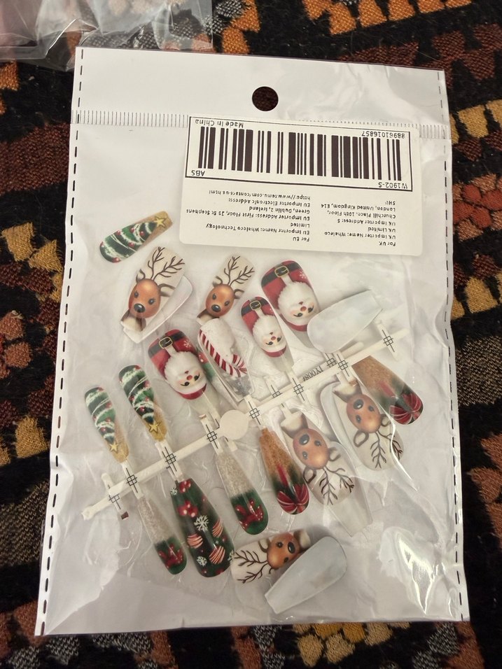 Yılbaşı Noel Temalı Takma Tırnak - Görsel 3