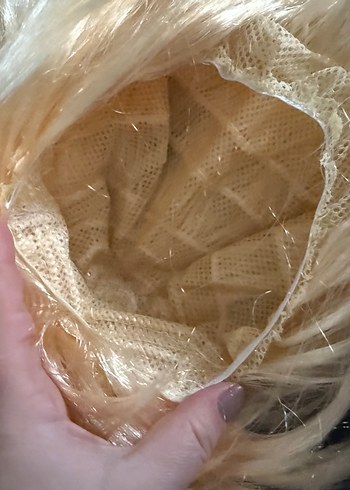 Parlak Sarı Dalgalı Sentetik Bayan Peruk - Görsel 9