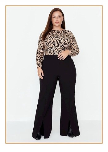 Büyük beden Cigarette Pantolon - Görsel 5