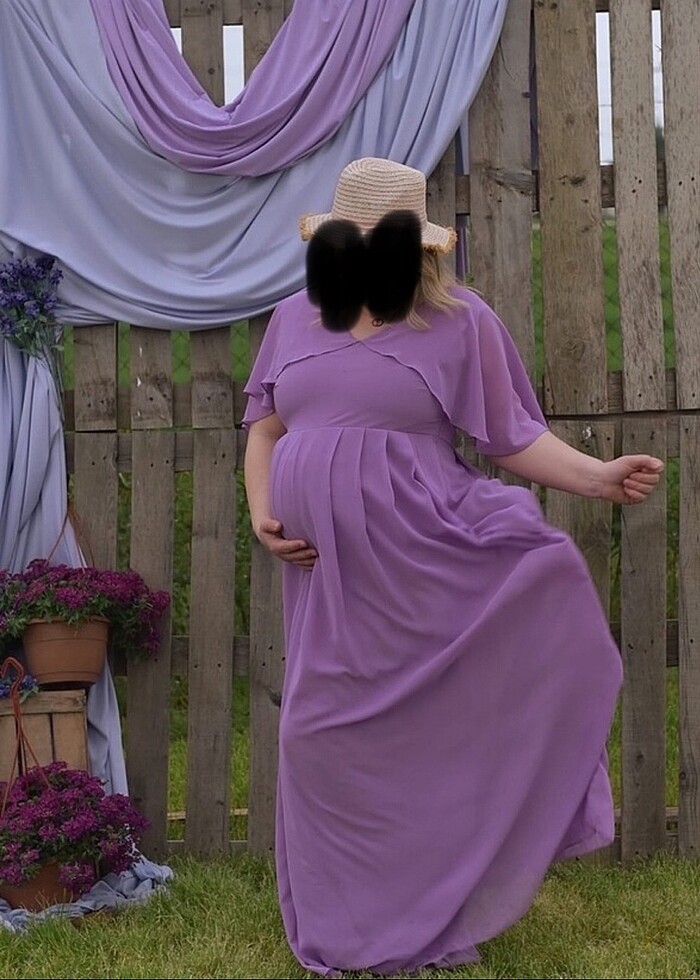 Büyük Beden Hamile Elbisesi - Görsel 4