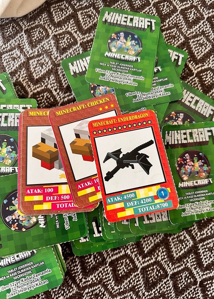 Minecraft Oyun Kartları - Görsel 2