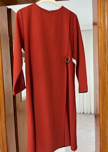 38 Beden Kiremit rengi tunik