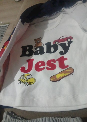 1 Yaş Beden 3 lü bebek takımı