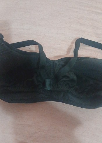 xxl Beden Siyah Minimalist Gotik Sütyen