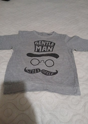 Erkek Çocuk Gri Baskılı Sweatshirt - Görsel 3