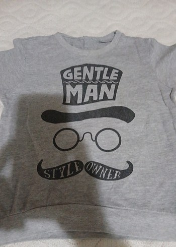 Erkek Çocuk Gri Baskılı Sweatshirt - Görsel 2